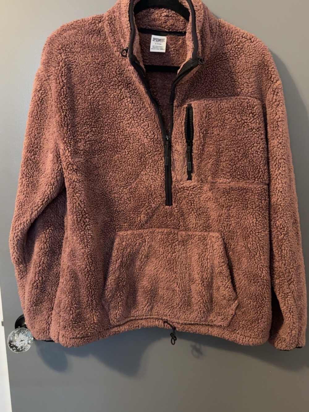 PINK Victoria's Secret Brown Sherpa Jacket